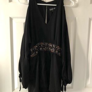 Open Back Beaded Romper